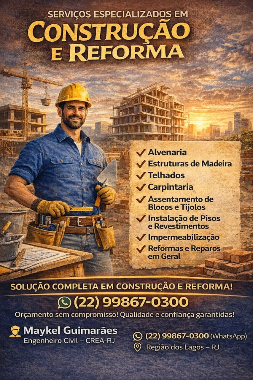 Pedreiro e Carpinteiro e Construtor