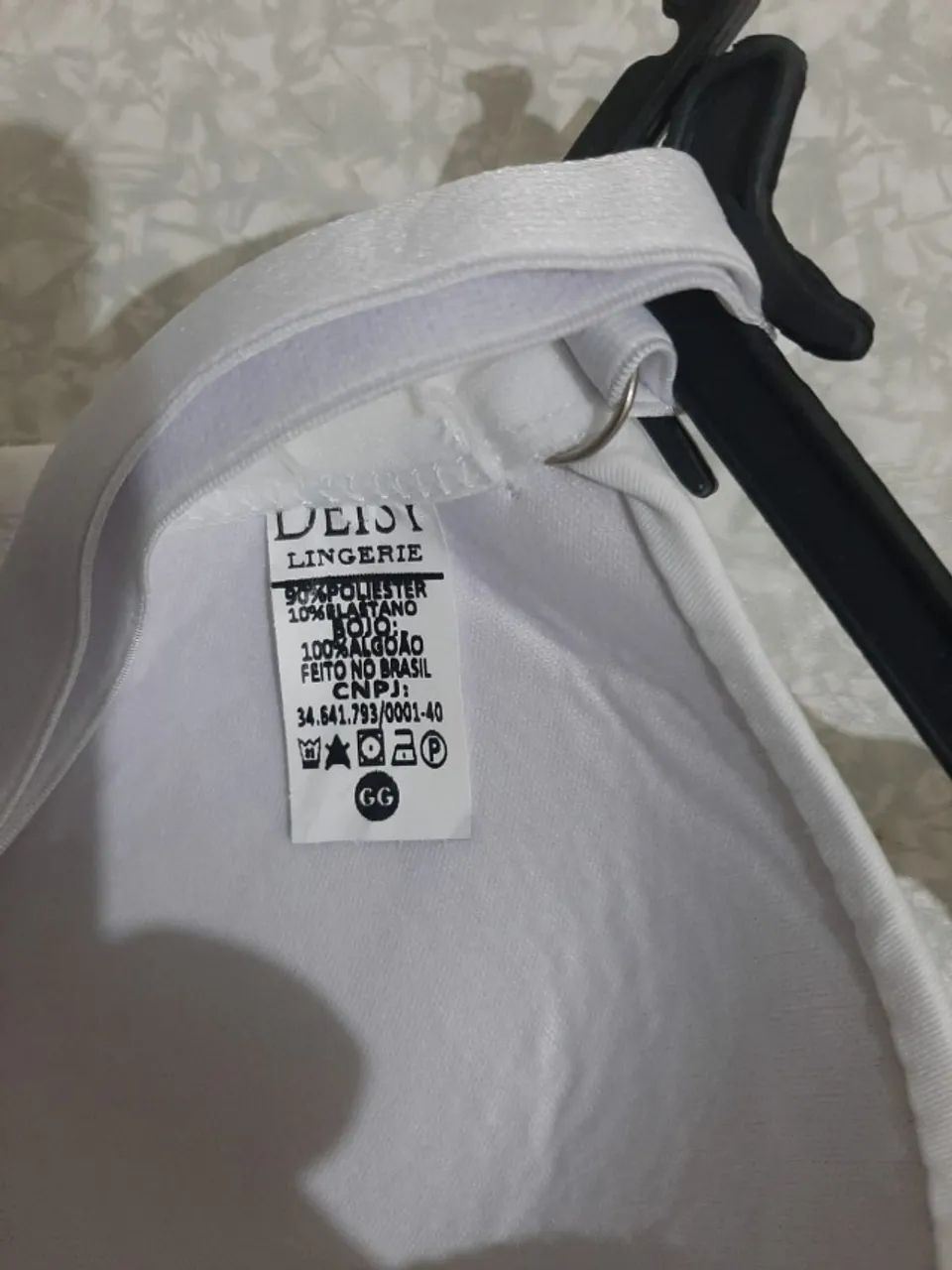 Sutiã Branco Com Bojo Super Confortável GG - Foto 2