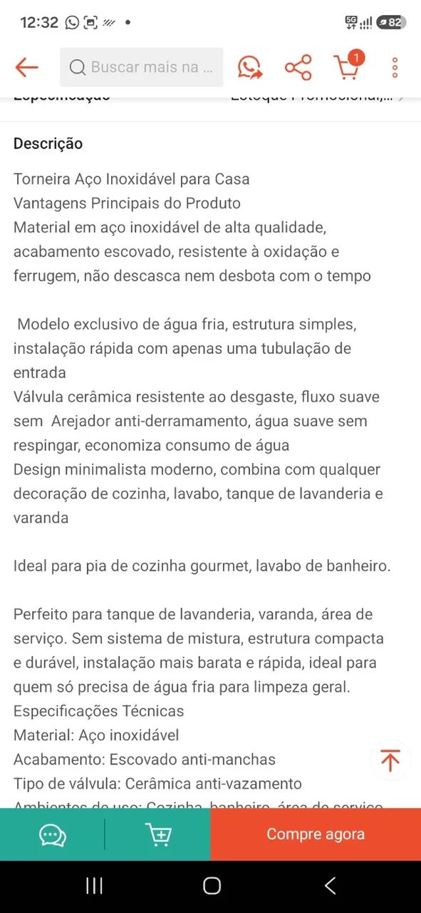 Torneira dourada - Foto 2