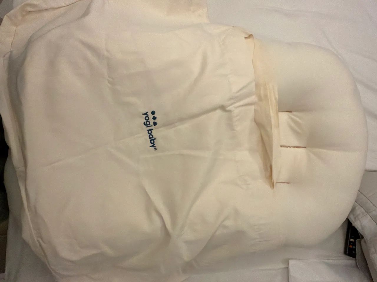 Ninho Zero Yogi com capa impermeável e duas capas (pima botânico e Ibiza blue) - Foto 2
