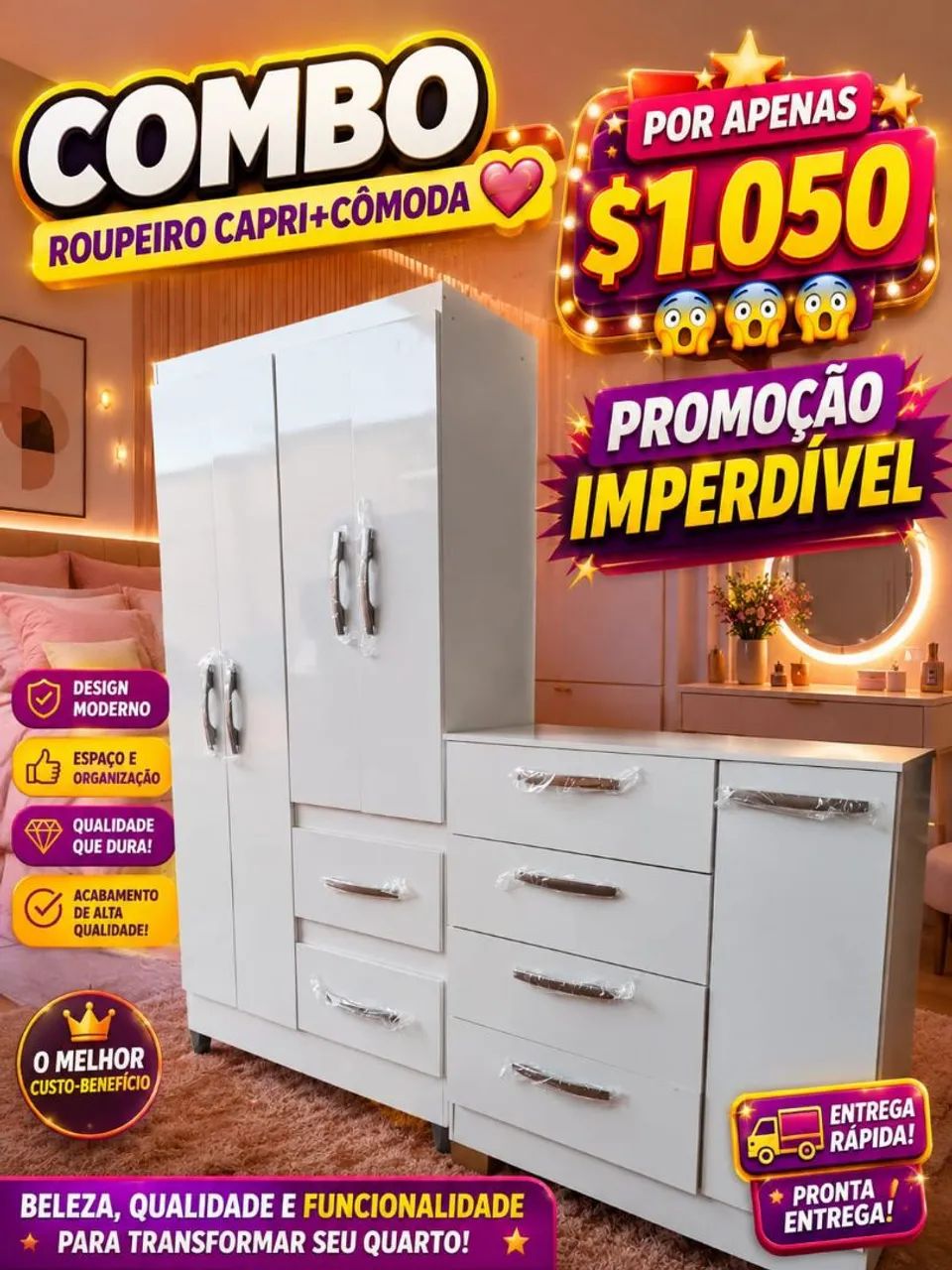 Móveis novos apronta entrega ?