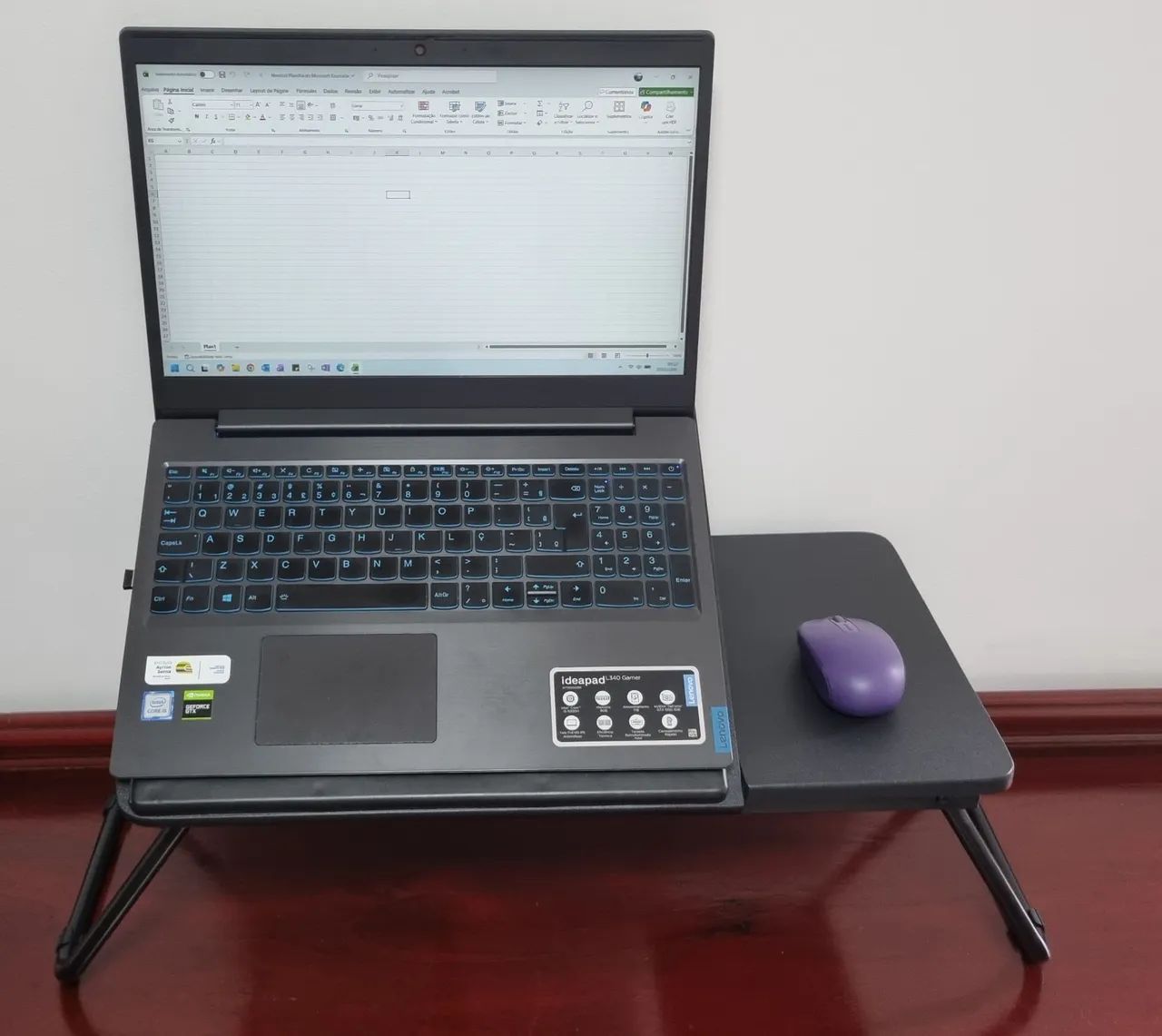 mesa para notebook dobrável e portátil - imaginarium - Foto 5