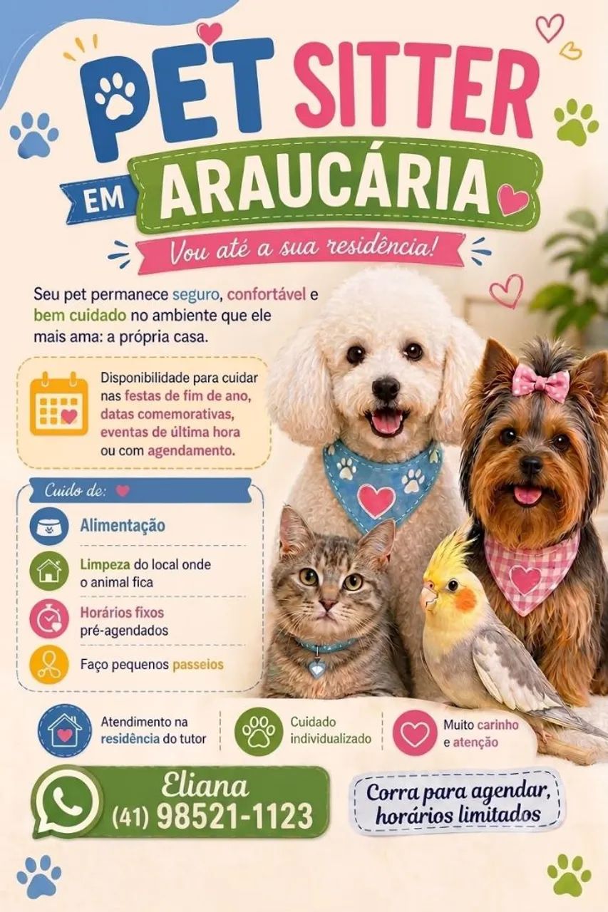 Pet sitter em Araucária 