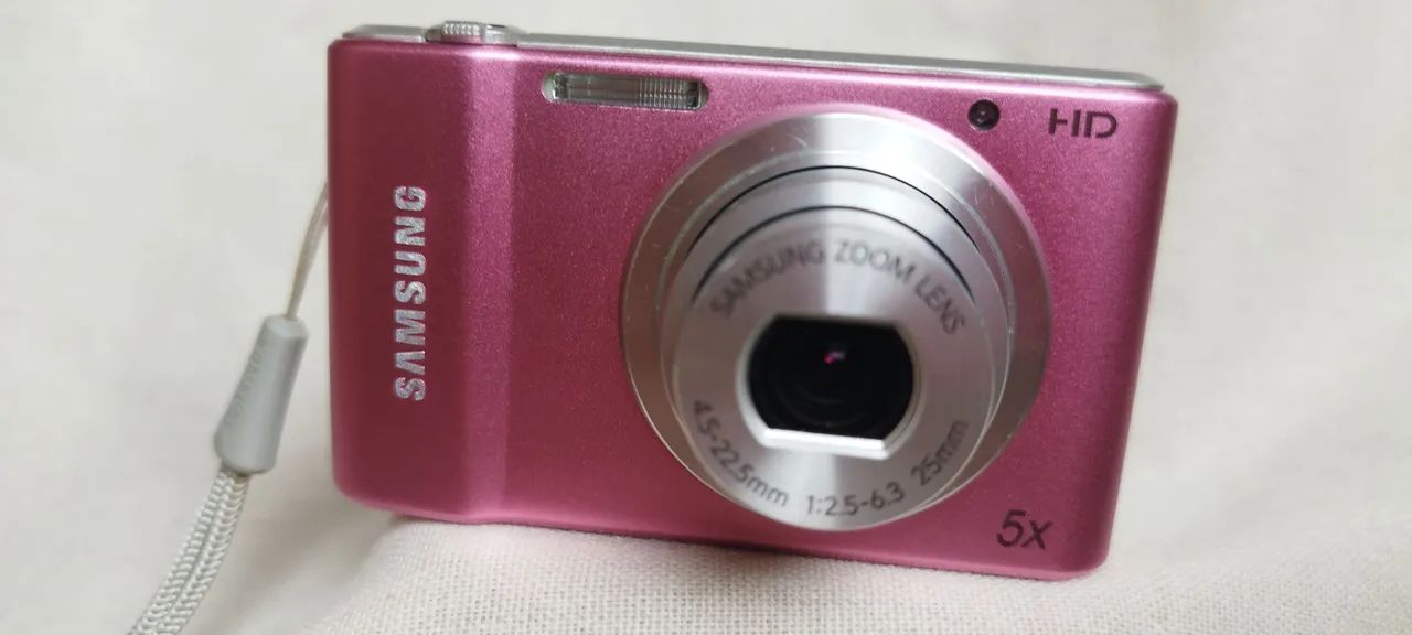 Câmera Digital Samsung ST64 Rosa - Digicam Y2K Vintage - Câmeras e
