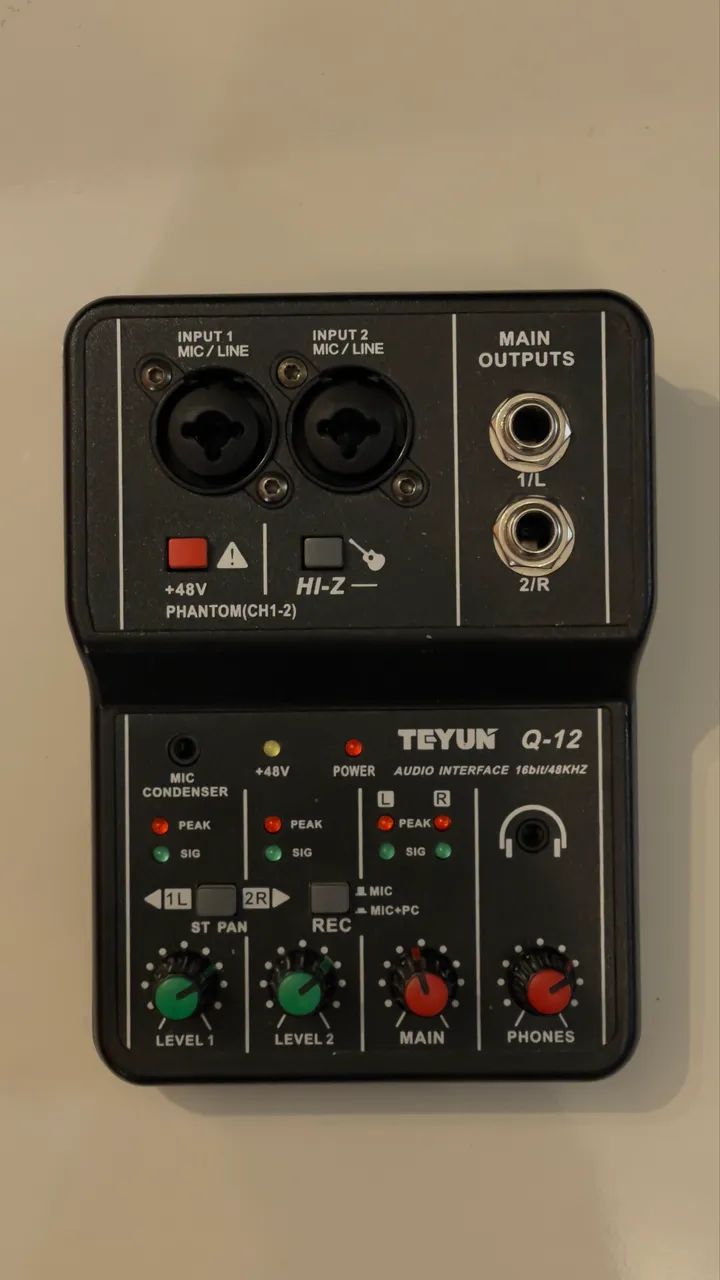 MESA TEYUN Q12 (Interface ÁUDIO / USB) - Foto 2
