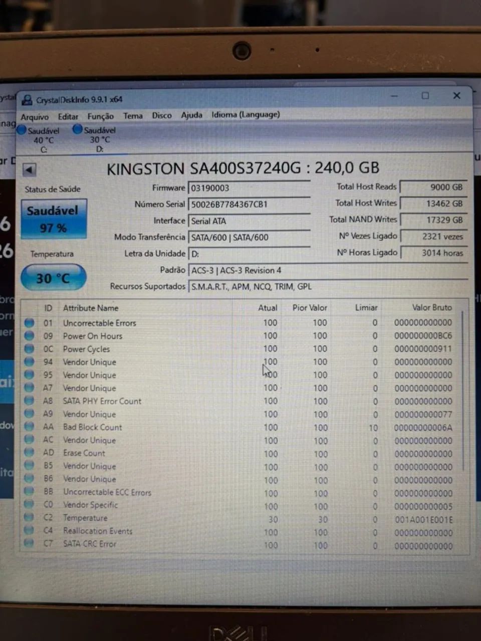 SSD 240GB KINGSTON