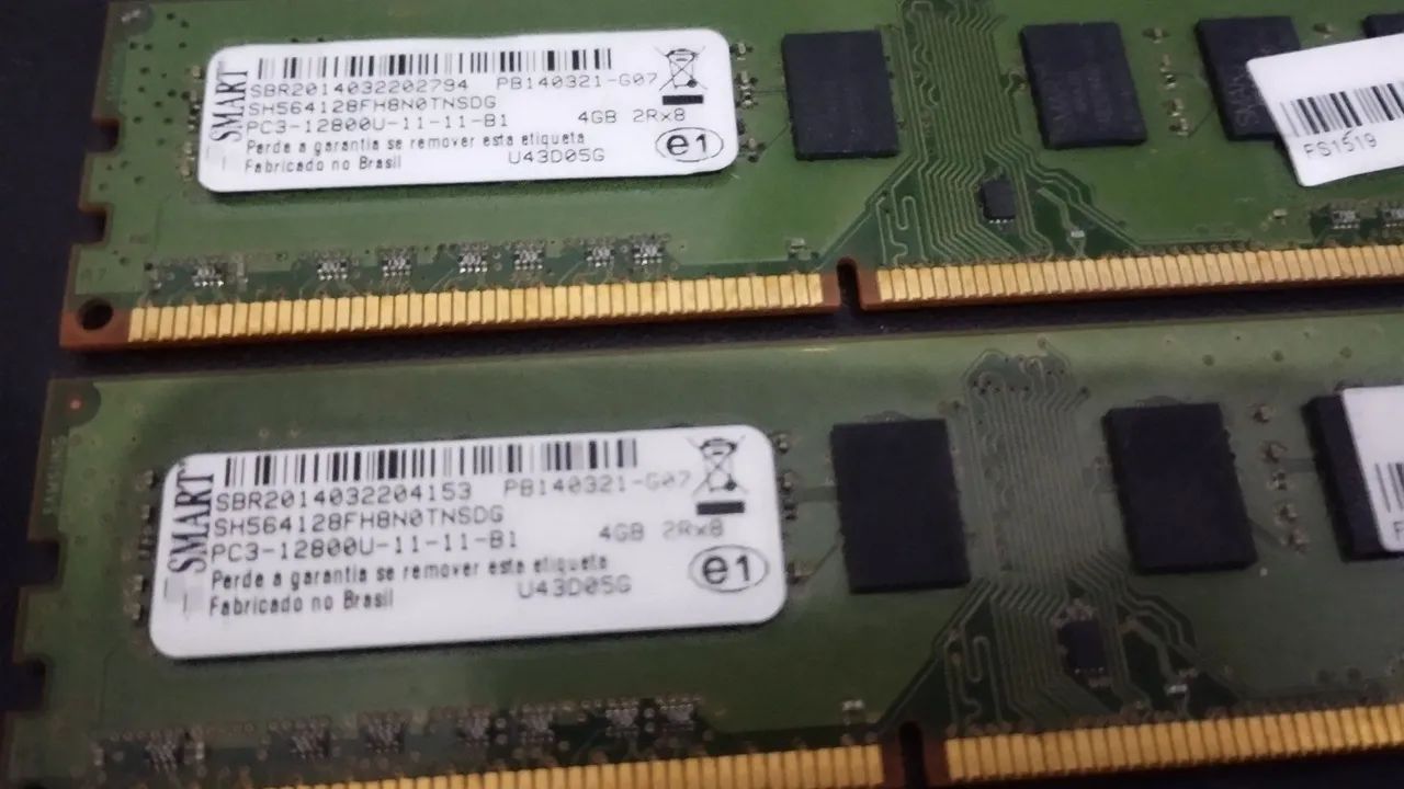 Memória RAM 4GB DDR3