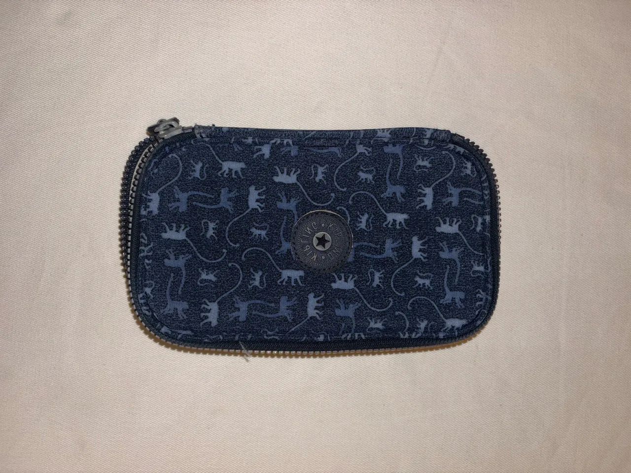 estojo kipling azul marinho