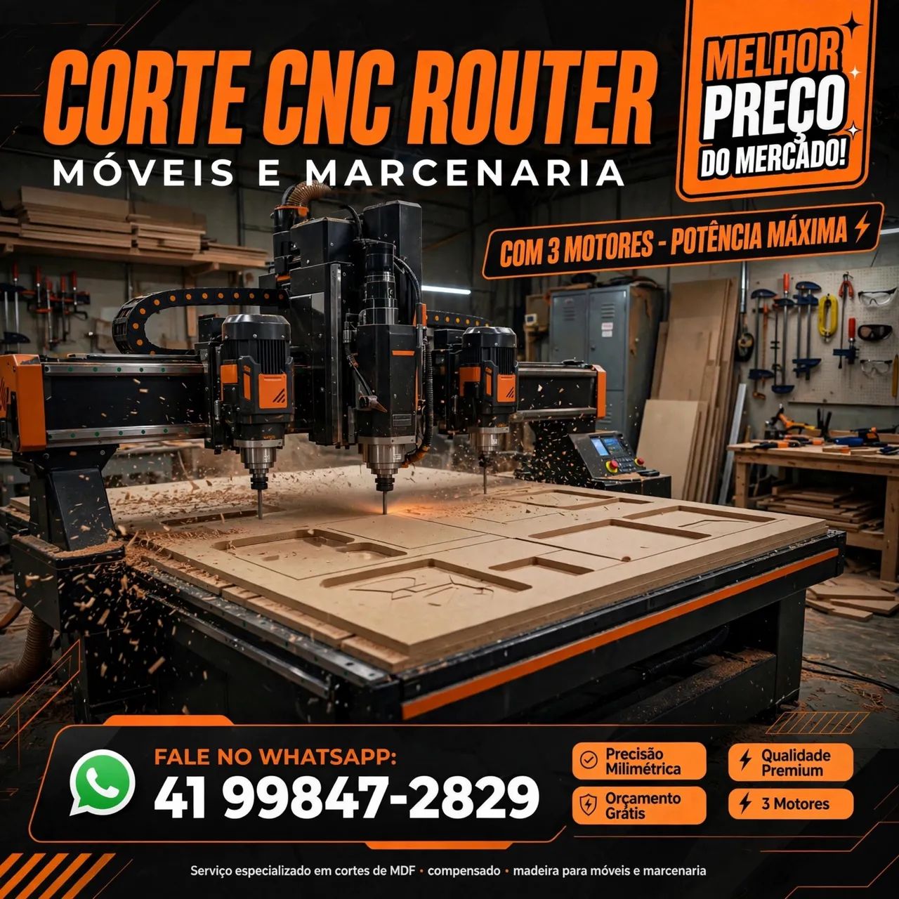 Corte Cnc melhor preço do mercado para marceneiro  - Foto 2