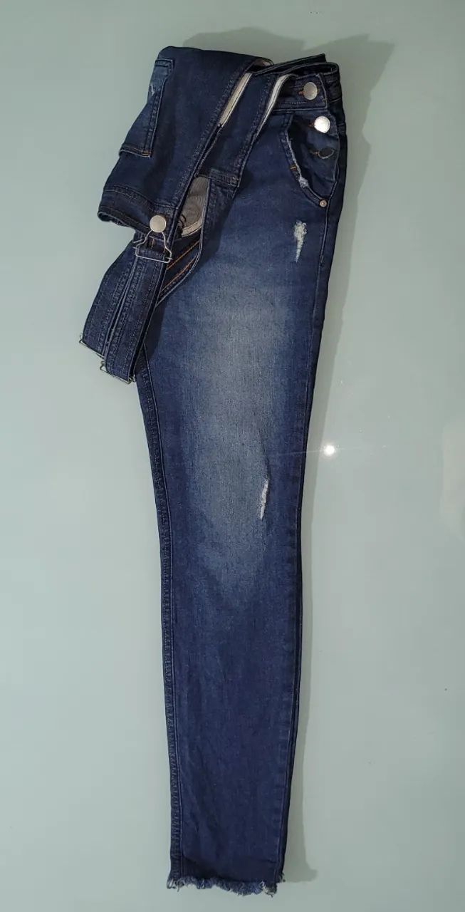 Jardineira/Macacão Jeans - usado - Foto 3