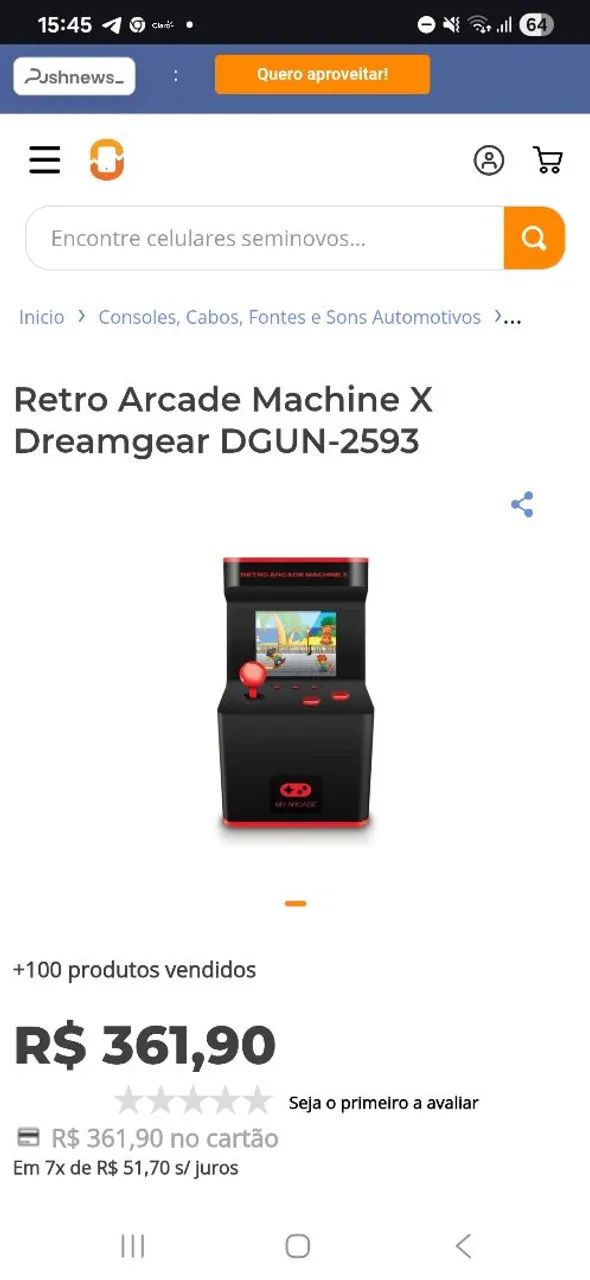 Game retrô arcade machine x $80