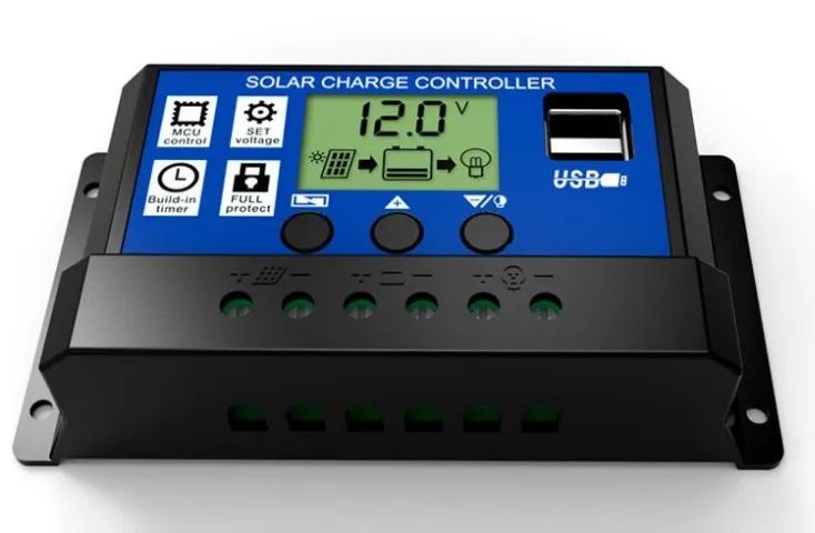 controlador de carga solar 30a 12v24v - Foto 2