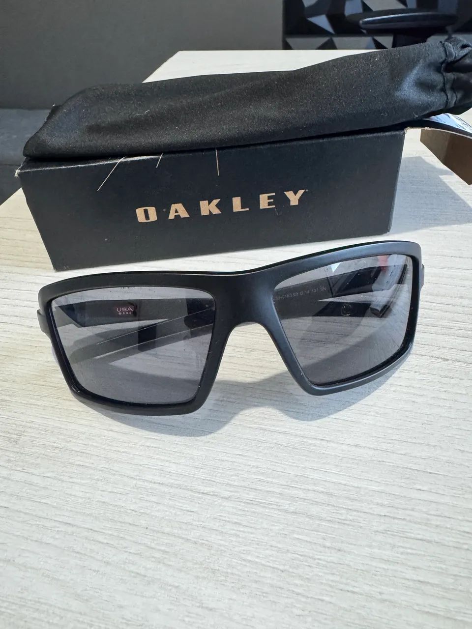 Óculos Oakley original cables matte prism grey