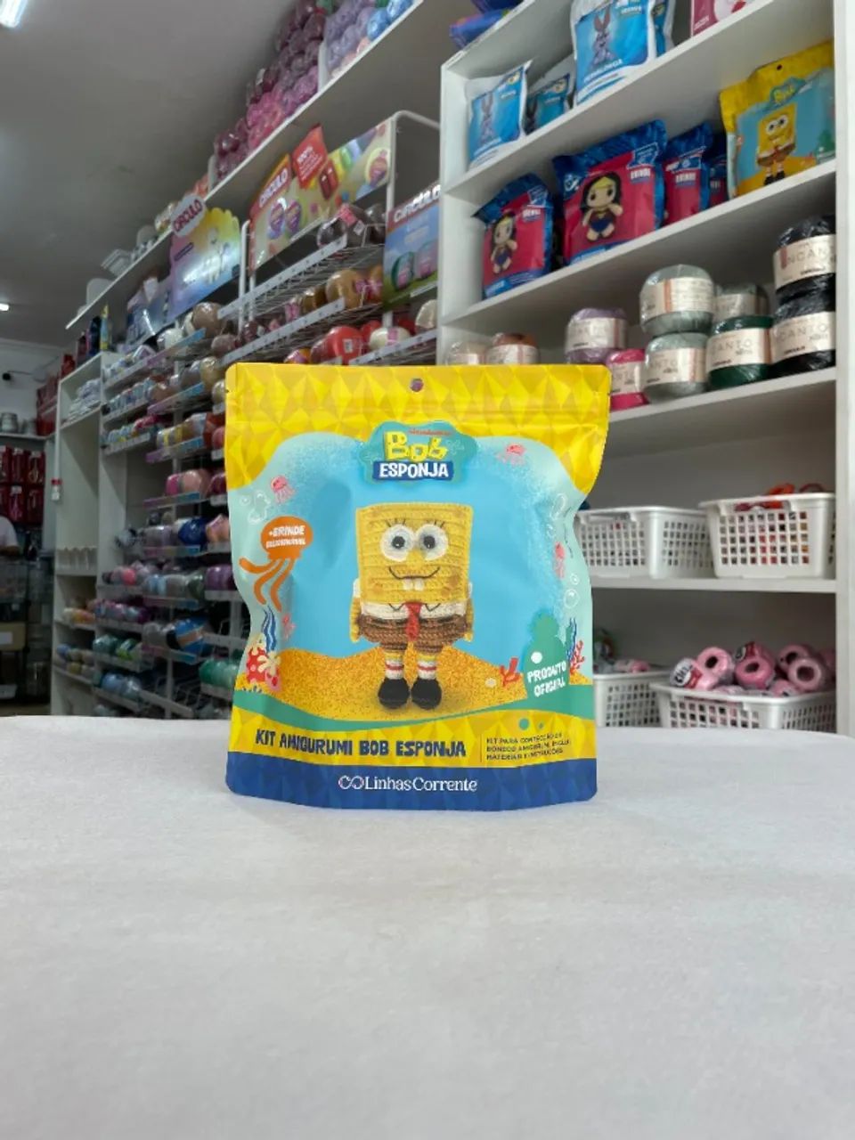 Kit Amigurumi Crochê Bob Esponja
