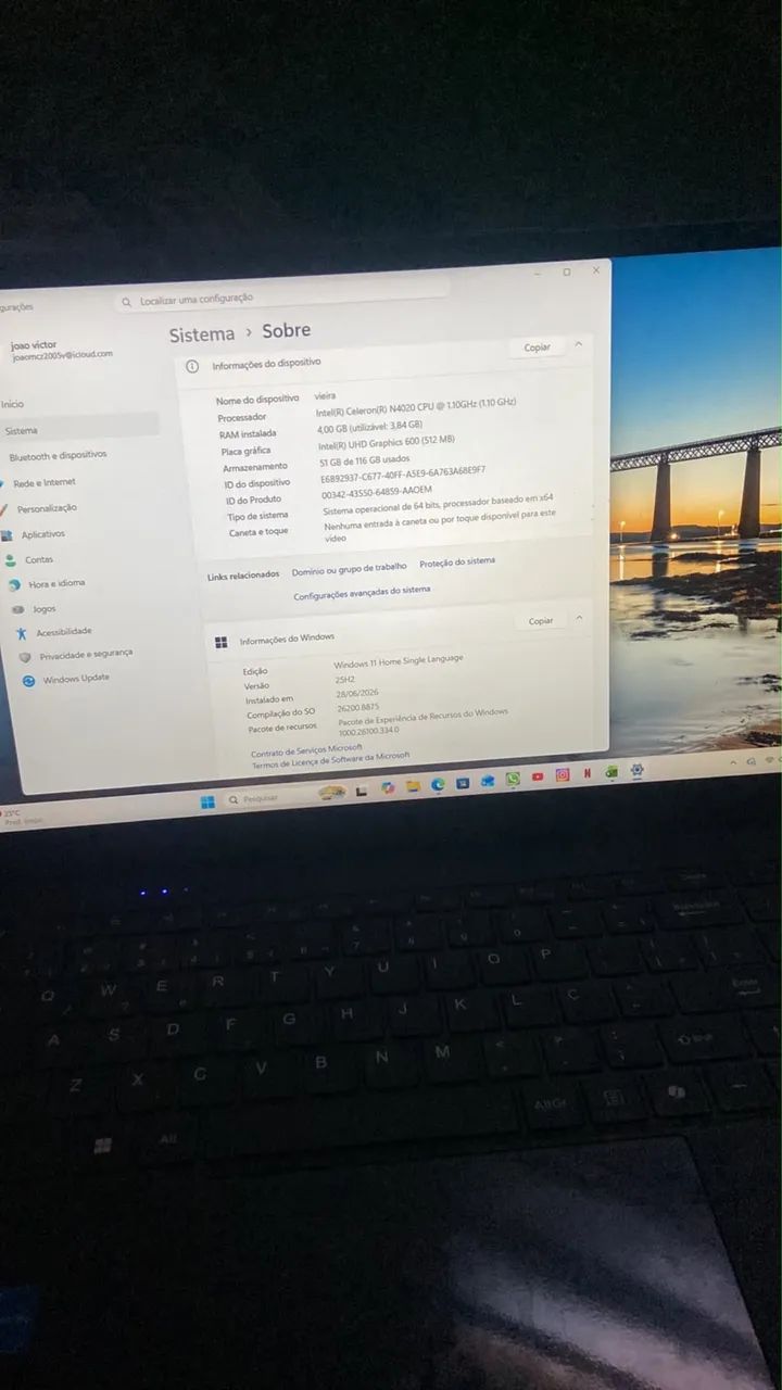 Notebook ultra Intel celeron - Foto 2