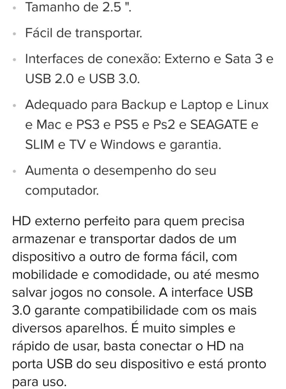 Hd externo 500gb e 1tb com garantia!  - Foto 5