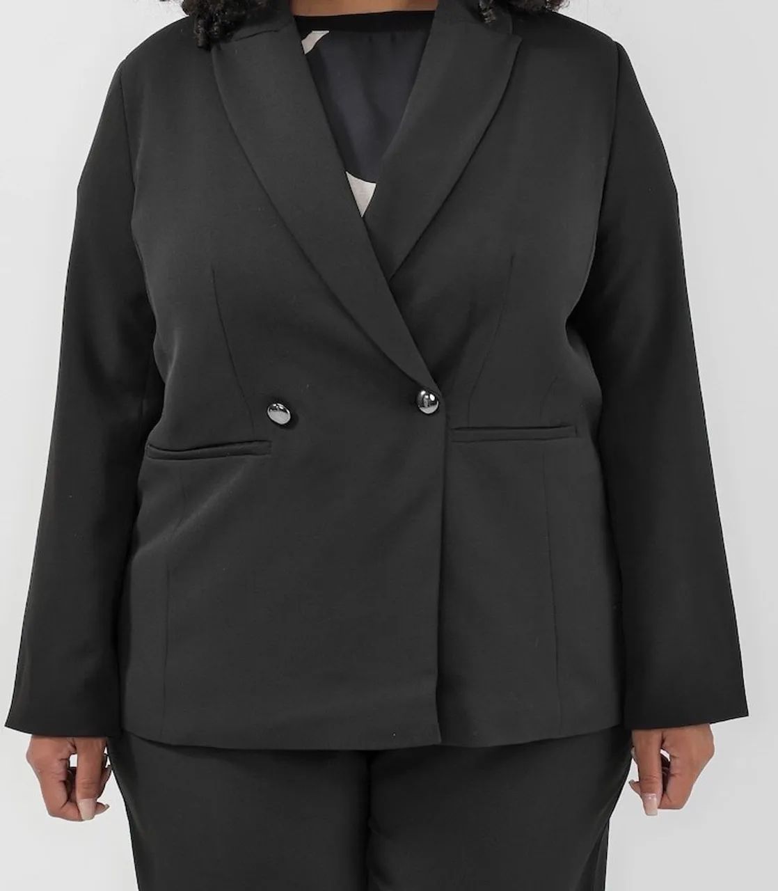 Blazer preto TAM 52 feminino 