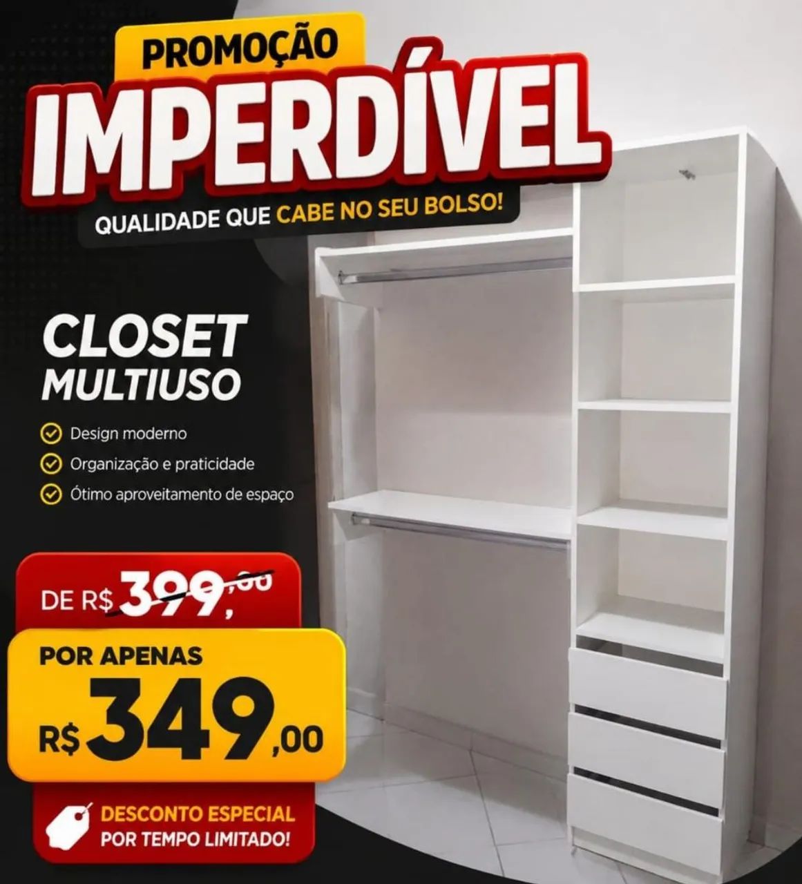 PROMOÇÃO DA SEMANA DE CLOSET  - Foto 5