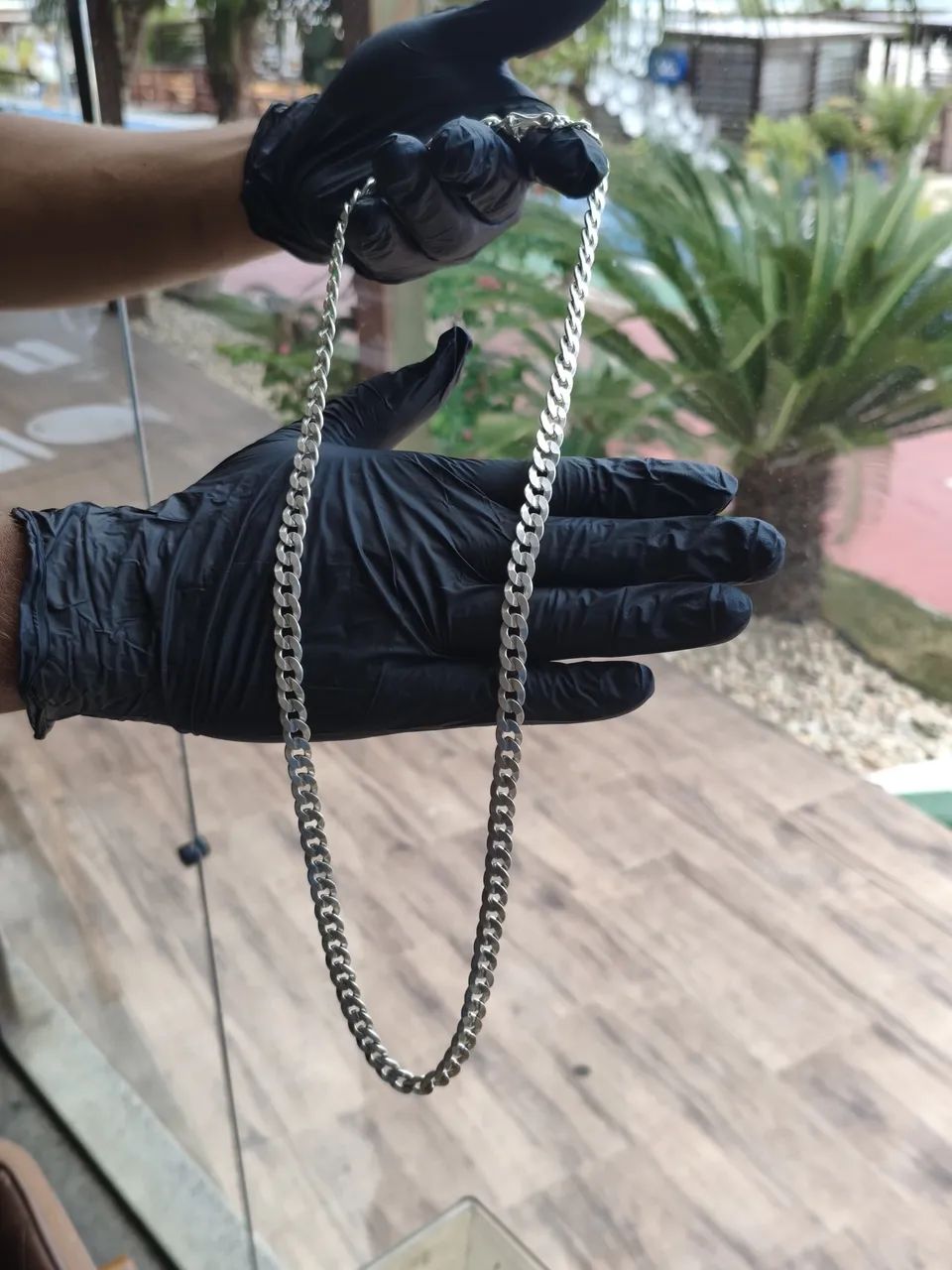 Vendo colar de prata masculina original 925 - Foto 4