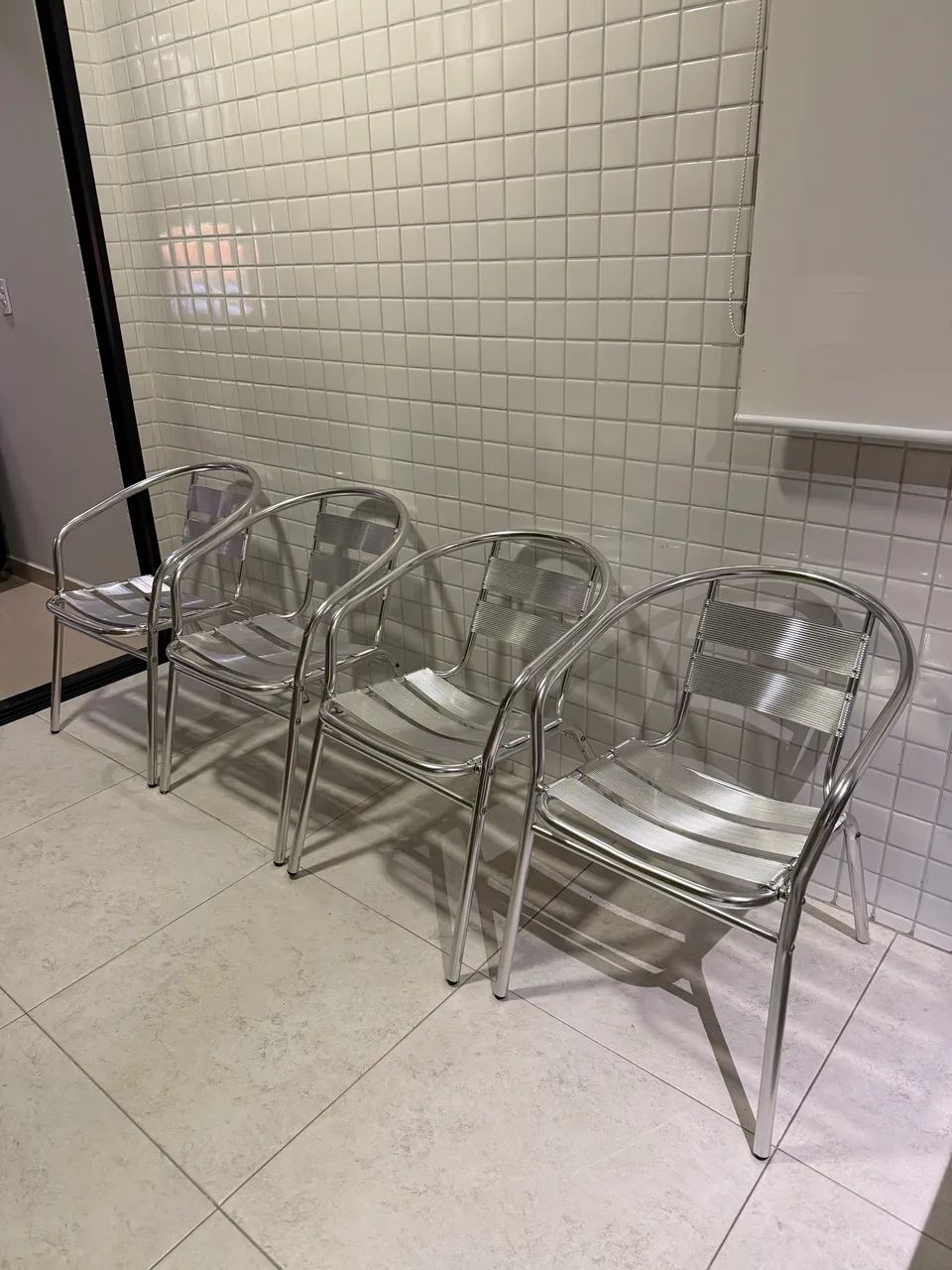 Jogo de 4 Cadeiras aço inox  - Foto 2