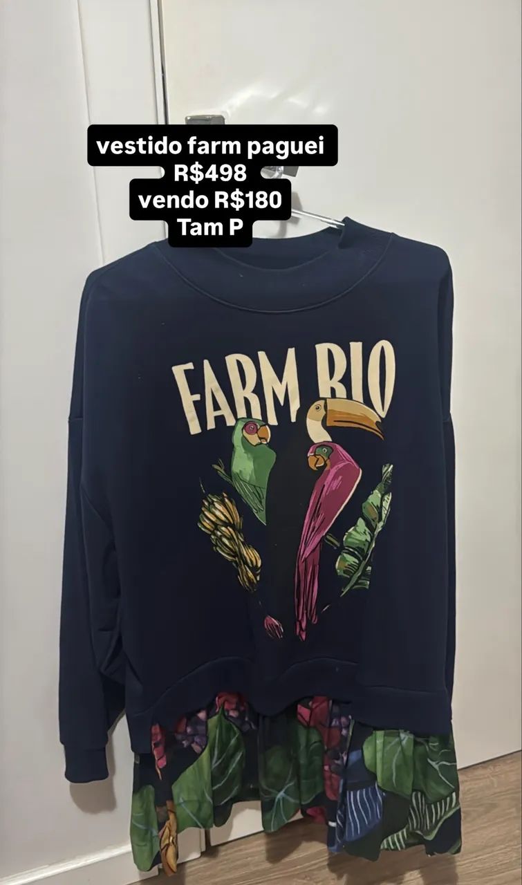 VESTIDO FARM | TIPO MOLETOM - Foto 2