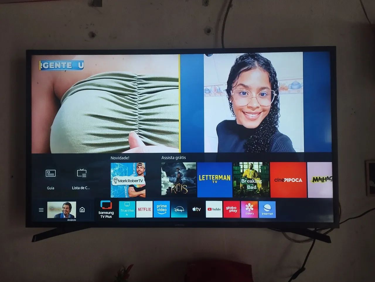 Tv Samsung cristal smart de 43 polegadas completa semi nova  - Foto 5