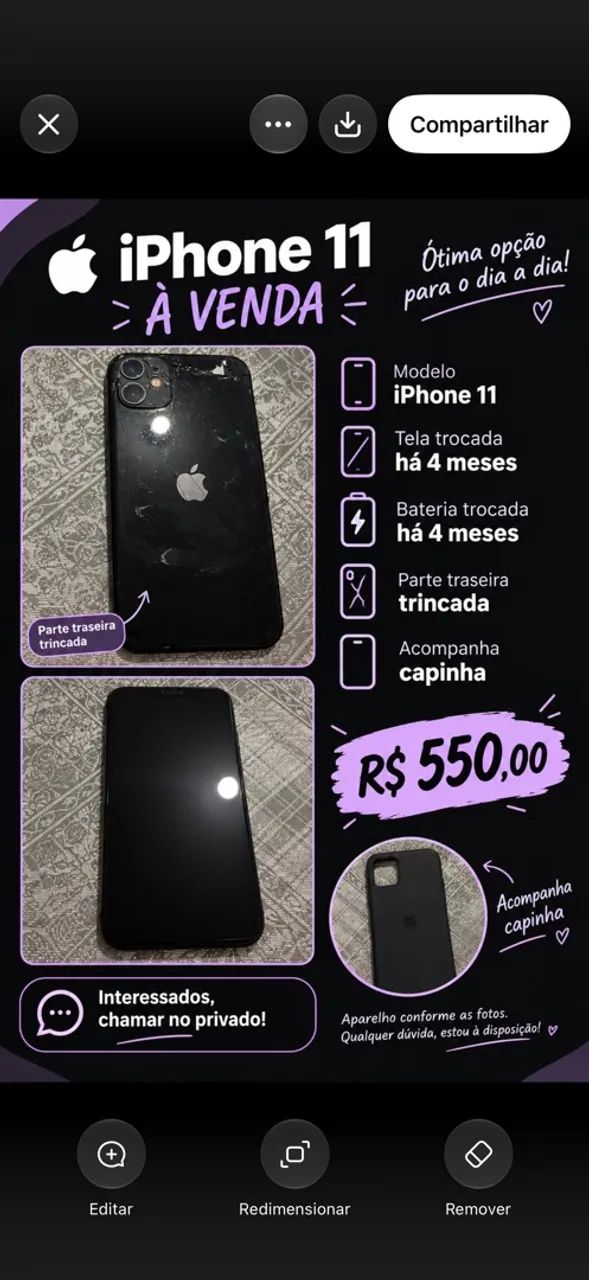 Celular IPhone 11