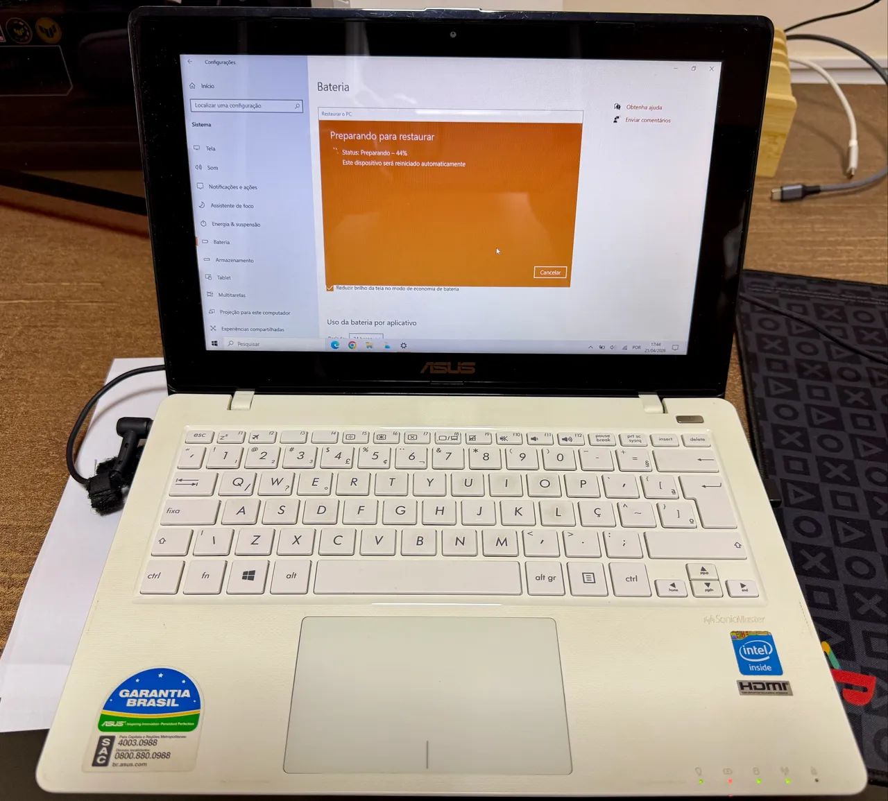Notebook Asus X200MA 11.6" tela touch
