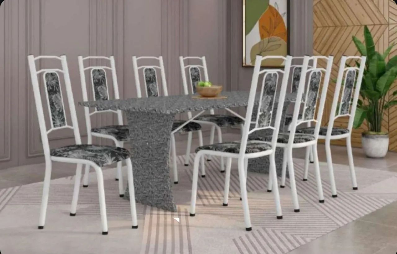 Conjunto de mesa 6lugares 