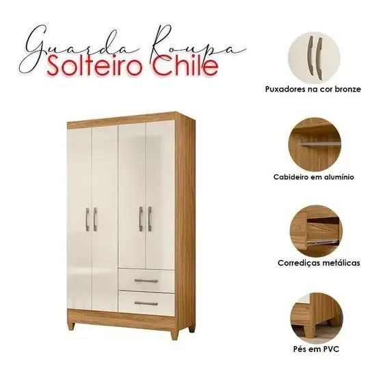 Guarda roupa 4 portas