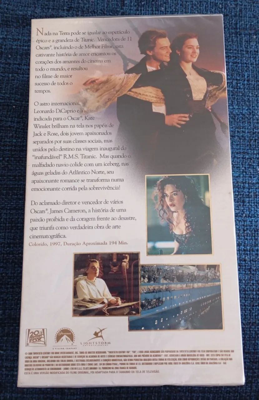 Box VHS Legendado Titanic ( Lacrado ) - Foto 2