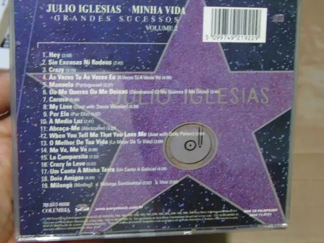 CD Julio Iglesias Grandes Sucessos Vol. 02  - Foto 3