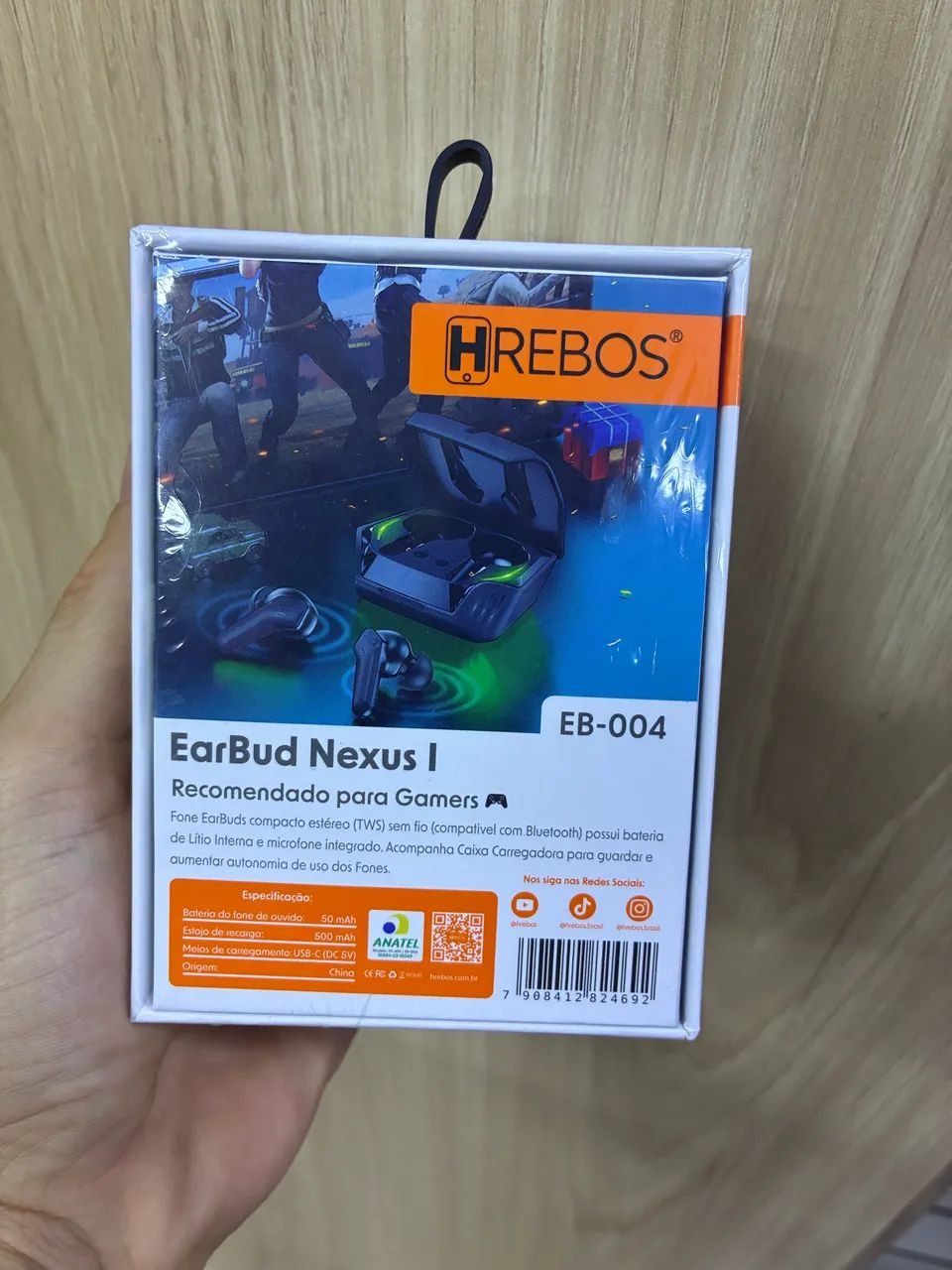 Fone Bluetooth Gamer Sem Fio Earbuds TWS com Microfone e Case - Produto NOVO - Foto 2