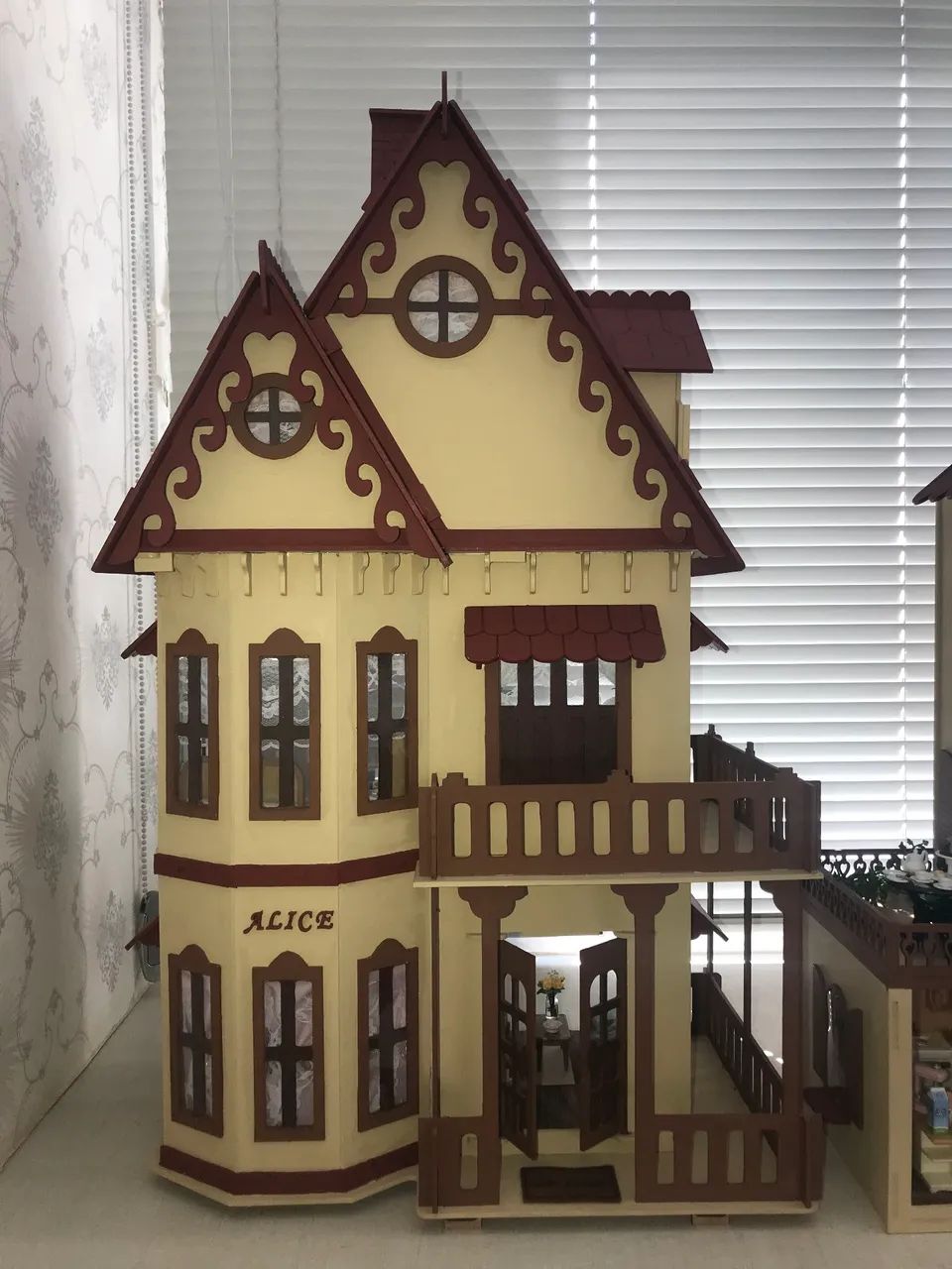 Casinha em mdf toda decorada e pintada - Foto 2