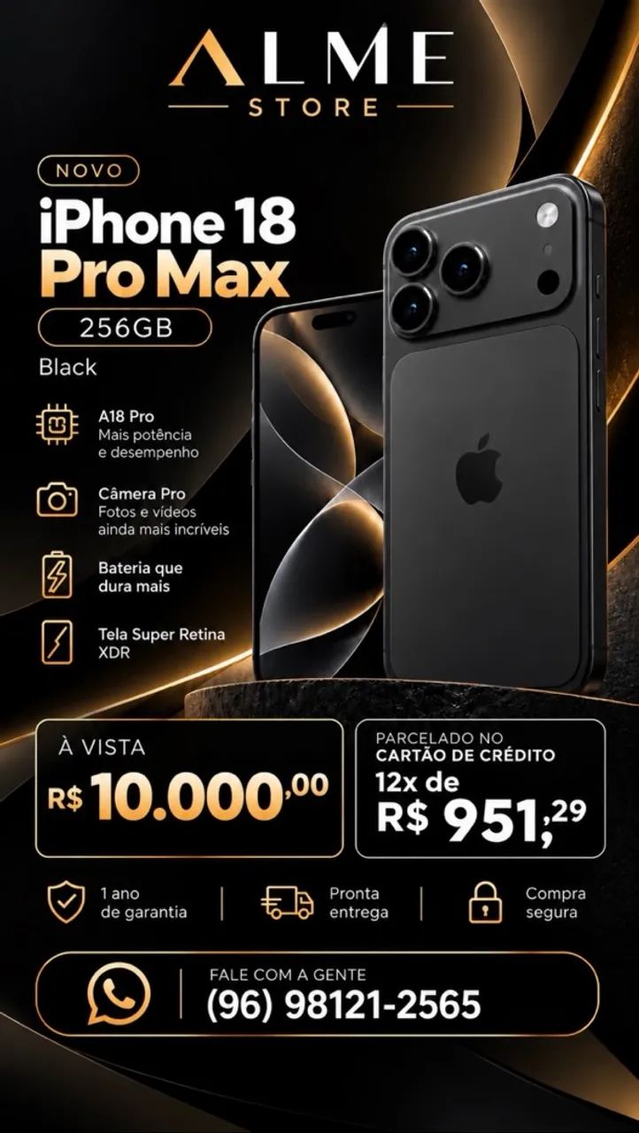 iPhone 18 Pro Max - 256gb - Foto 3