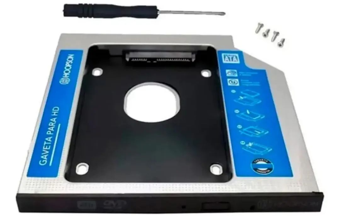 Adaptador Caddy Ssd Hd 9,5mm Gaveta Case Drive Notebook - Foto 3