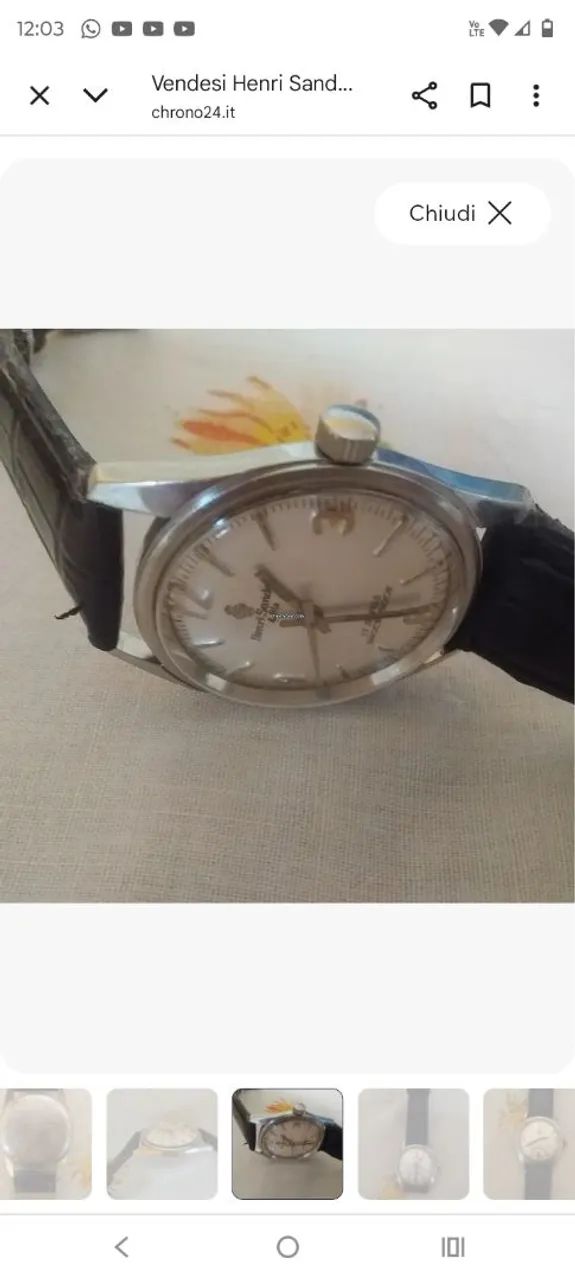 Relógio vintage suiço Henri Sandoz e Fils. - Foto 2