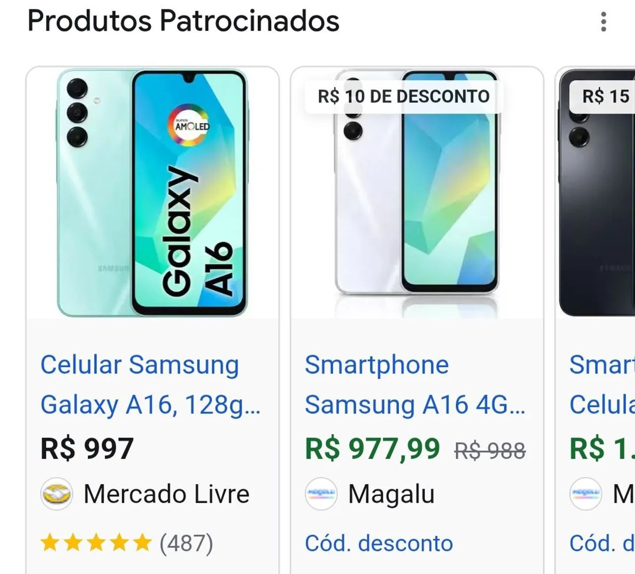 Vendo sansung a 16 em ótimo estado 