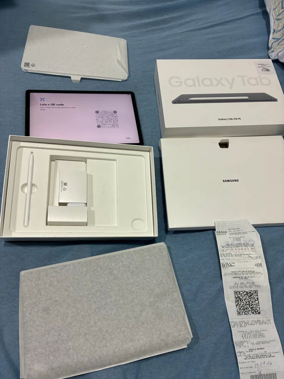 Tablet s10 FE com nota fiscal novo 