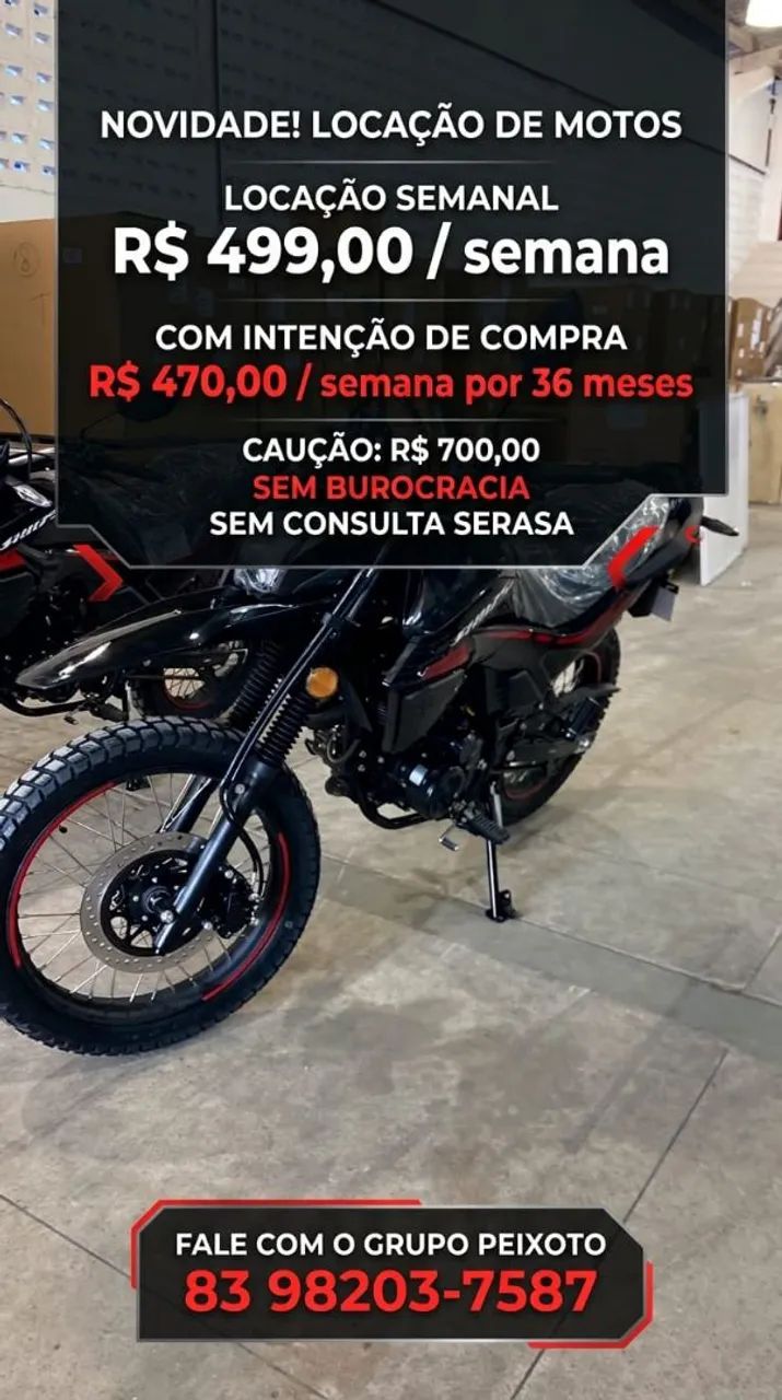 LOCAÇÃO DE MOTO 