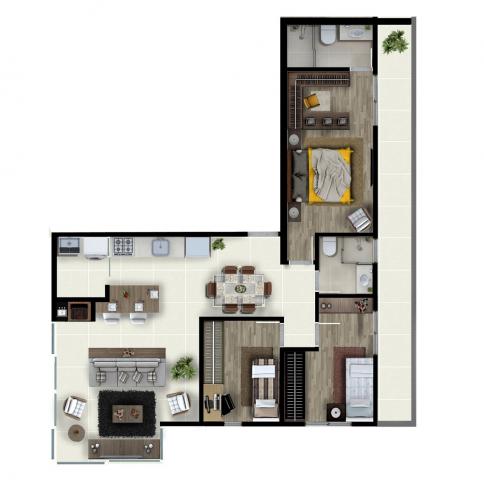 LANÇAMENTO NO SAGUAÇU |2 APTOS POR ANDAR | 1 SUÍTE + 2 DORMITORIOS | ENTREGA DEZEMBRO 2021 - Foto 12