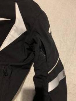 Jaqueta Alpinestars T-GP Plus R Air Preto Branco - Foto 6