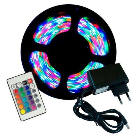 Azul, Vermelho e Verde Super Led 5050 300 Leds 5m + Fonte Grátis - Foto 3