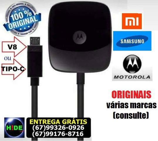 Carregador Turbo Motorola 5.7A Tipo C e V8 (entrega grátis)