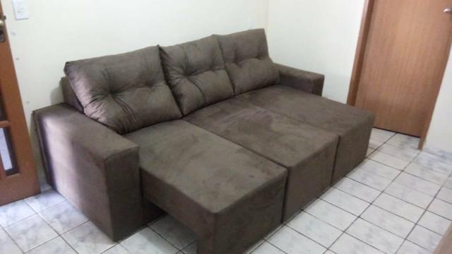 Melhor Preço!Sofá Retrátil 2.30m 3 Módulos Conforto e Qualidade,Entregamos na Sua Casa! - Foto 2