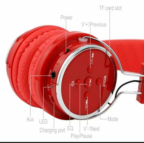 Fone de Ouvido Headphone Bluetooth Micro Sd - Foto 2