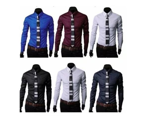 Camisa Social Slim Fit Masculina Promoção