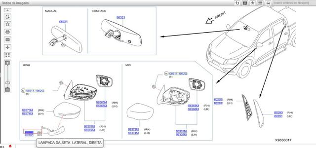 Luz indicadora de manobra LD Nissan Frontier 2012-2016 - Foto 2