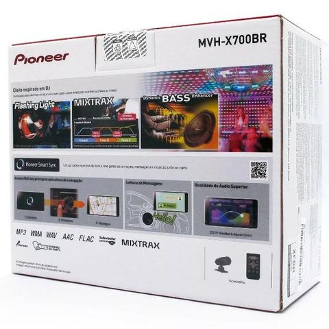 Pioneer MVH X7000BR Hivolt Bluetooth golfinho 3 vias Novo 1 ano de garantia Lançamento - Foto 2