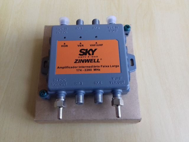 Amplificador Intermediário Faixa Larga Sky Zinwell Smu